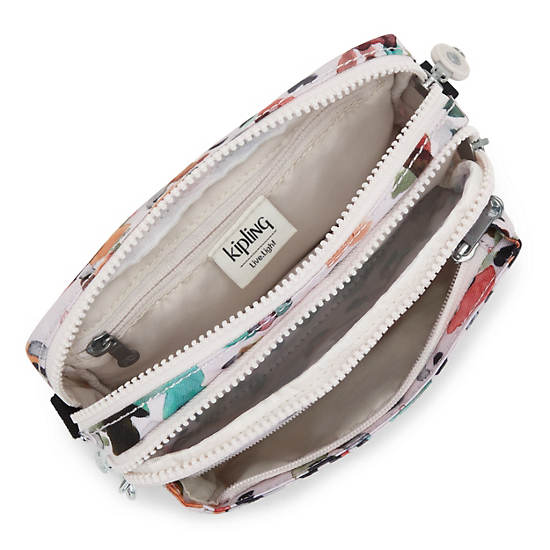 Kipling Abanu Multi Printed Convertible Crossbody Taske Flerfarvede | DK 1030IL